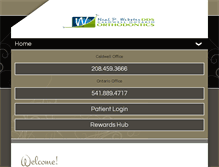 Tablet Screenshot of caldwellorthodontics.com